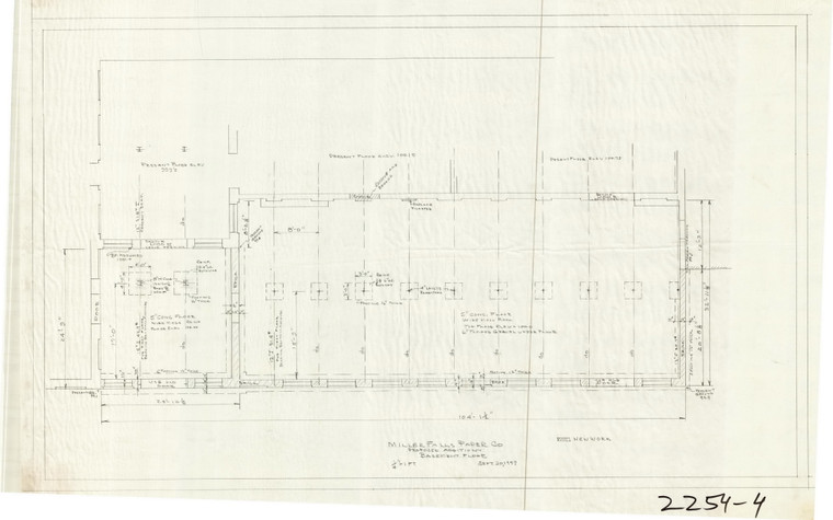 Millers Falls Paper - Addition  Basement Montague 2254-04 - Map Reprint