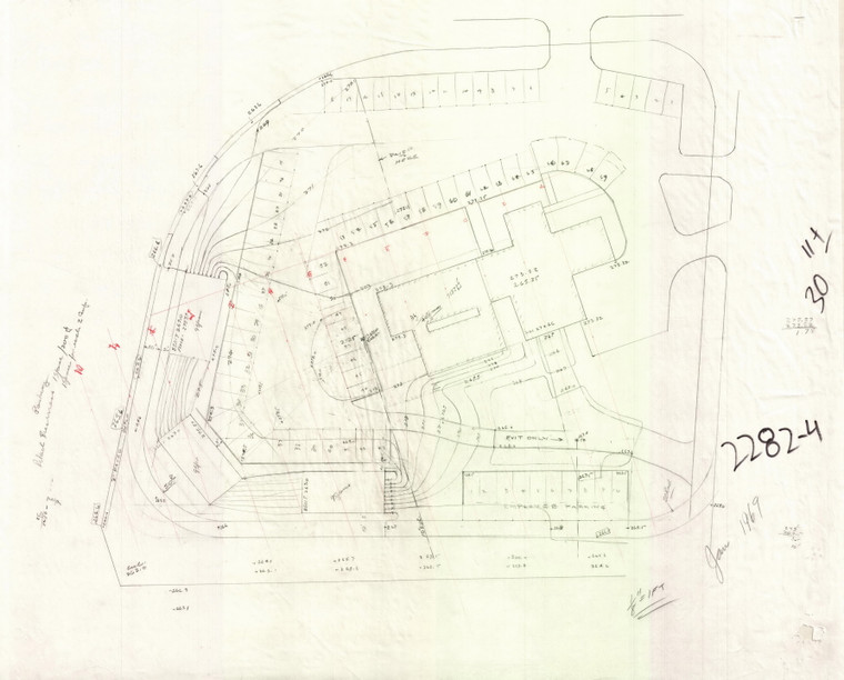 Yetter  detailked worksheet site plan Greenfield 2282-4 - Map Reprint