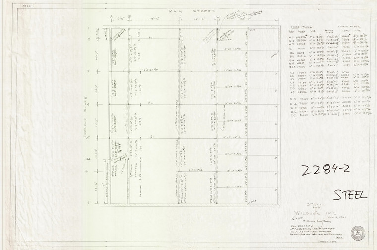 Wilsons steel Greenfield 2284-2 - Map Reprint