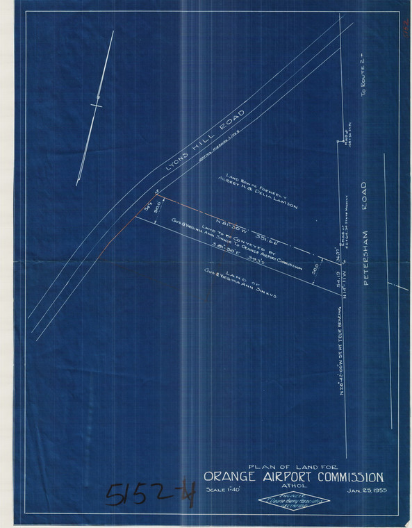 Orange Airport Commission, Athol Athol 5152-4 - Map Reprint