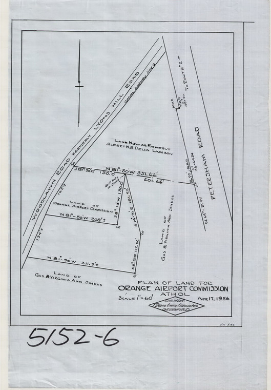 Orange Airport Commission, Athol Athol 5152-6 - Map Reprint