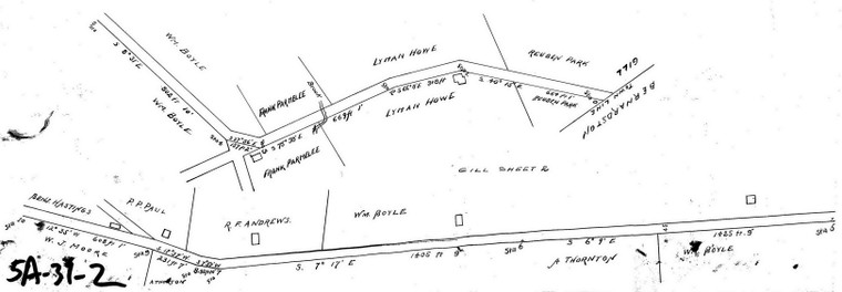 County Road - Bernardston Town Line through Gill Center to Morgan's Ferry  Sheet 2 Gill 5A-031-2 - Map Reprint