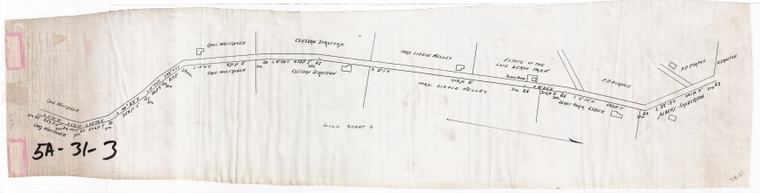 County Road - Bernardston Town Line through Gill Center to Morgan's Ferry Sheet 3 Gill 5A-031-3 - Map Reprint