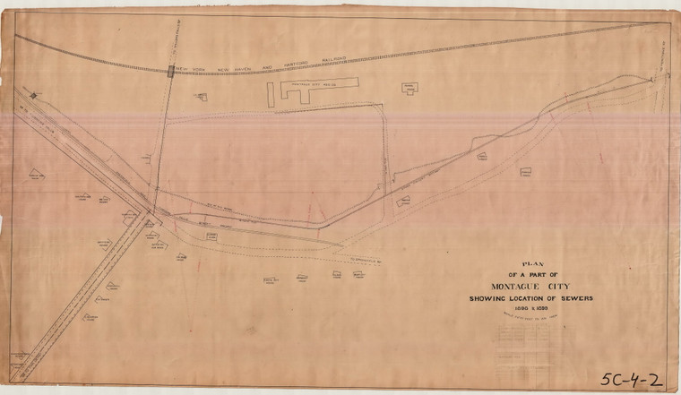 Montague City Sewers - Houses named Montague 5C-004-2 - Map Reprint