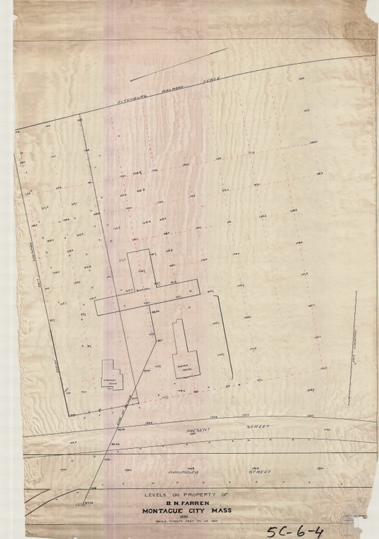 Farren Memorial Hospital Levels Montague 5C-006-04 - Map Reprint