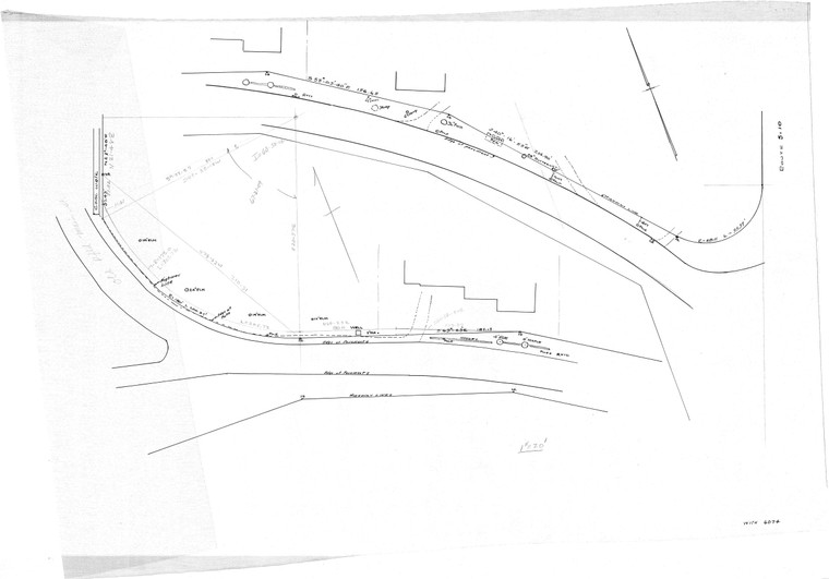 Old Deerfield Main St. RELOC Sept. 1957 Deerfield 6074-1 - Map Reprint