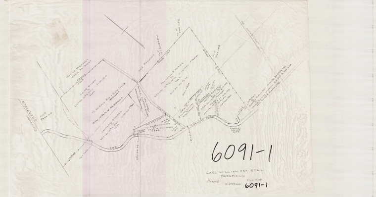 Carl Williams Est. Et. Al.  at near Conway Town Line Deerfield 6091-1 - Map Reprint