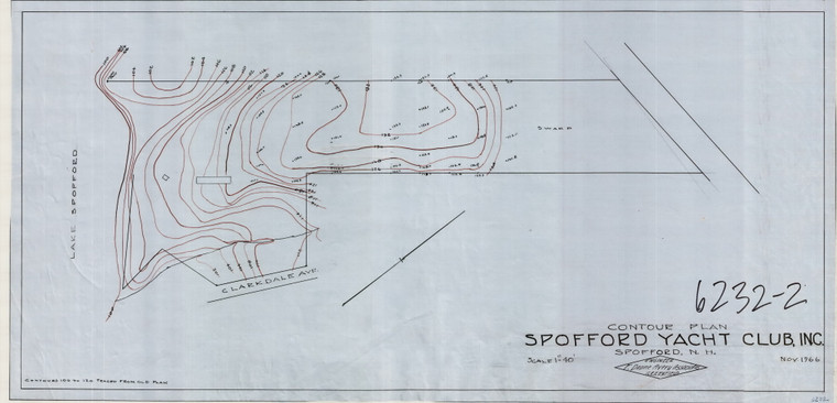 Spofford Yacht Club, Inc  Topo   - ***NOTE only 1 sheet exists (not 2) Chesterfield NH 6232-2 - Map Reprint