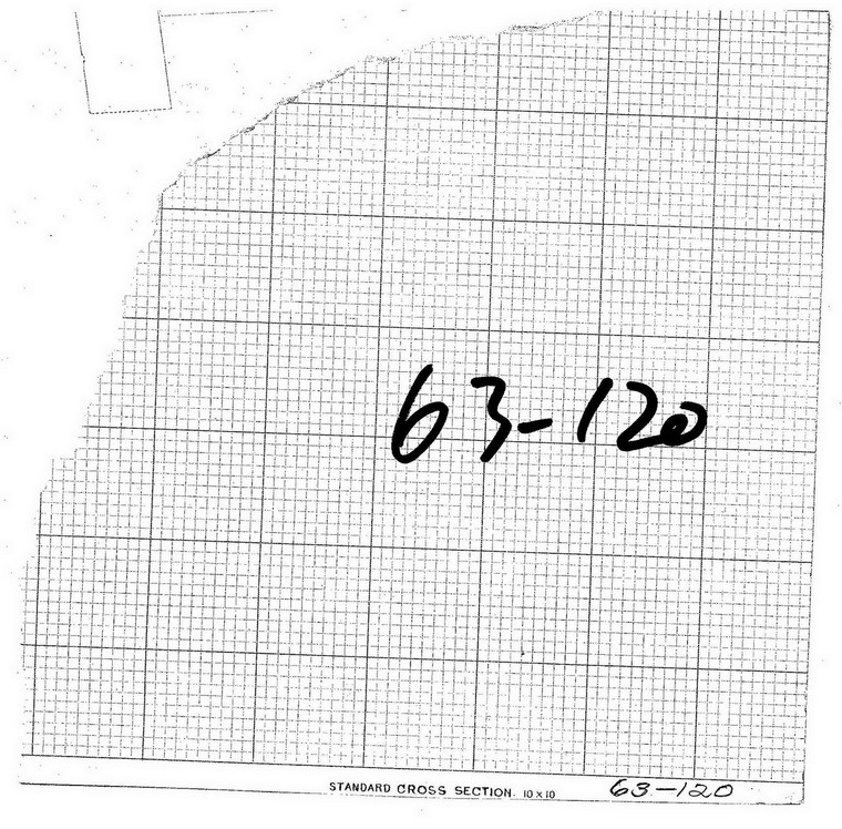 Northfield Road - Cross Section  NO PLANS Northfield 63-120 - Map Reprint