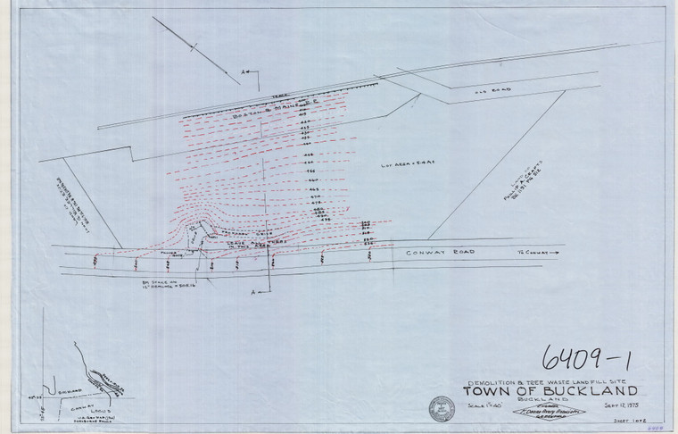 Town of Buckland Land Fill Site Buckland 6409-1 - Map Reprint