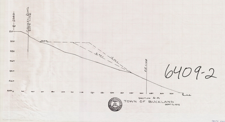 Town of Buckland Land Fill Site  Section Buckland 6409-2 - Map Reprint