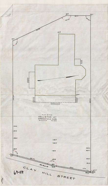 Hollister Lot Greenfield 64-114 - Map Reprint