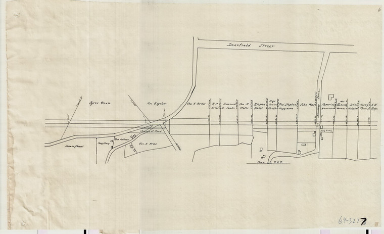 New Haven & Northampton R.R. - T. Falls Branch - Montague 64-325-07 - Map Reprint