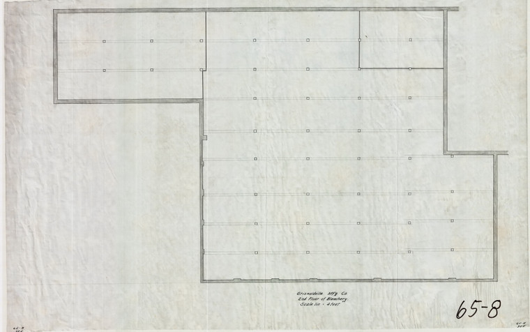 Bleachery - 2nd Floor Griswoldville Mfg. Co. Colrain 65-008 - Map Reprint