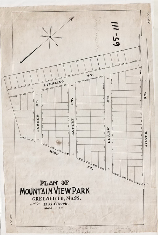Mountain View Park - Subdivision Greenfield 65-111 - Map Reprint
