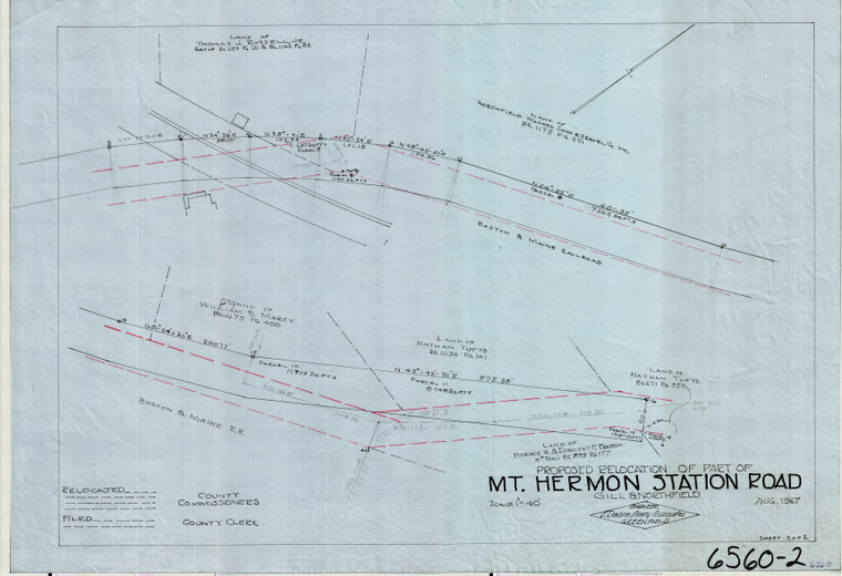 Mt. Hermon Station Road    County Rd Northfield 6560-2 - Map Reprint