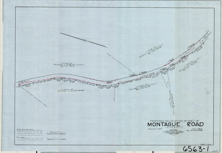 Montague Road    County Road LO Leverett 6563-1 - Map Reprint