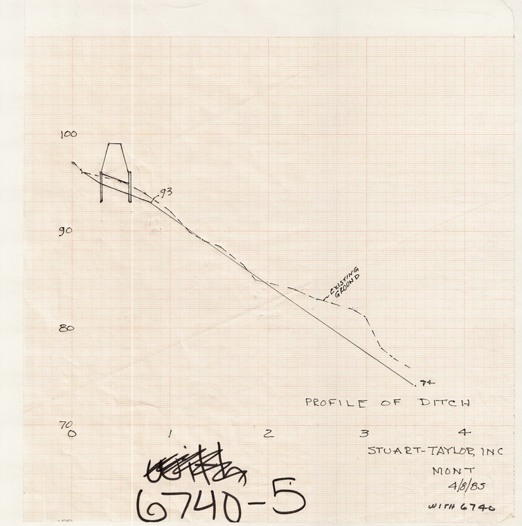 Stuart Taylor, Inc Contour Plan Montague 6740-5 - Map Reprint