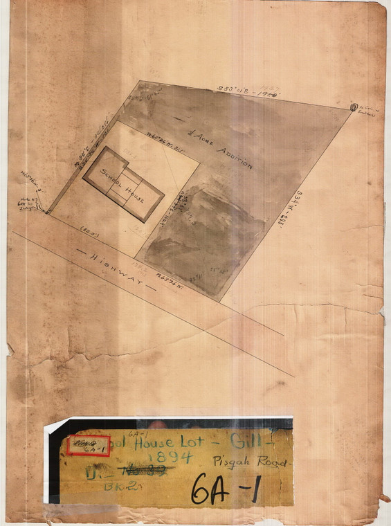 School House Lot - Pisgah Road Gill 6A-001 - Map Reprint