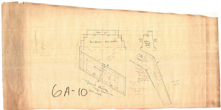 Shel. Falls + Colrain St. Rwy. - Bridge Abutment over Canal at Griswoldville Colrain 6A-010 - Map Reprint