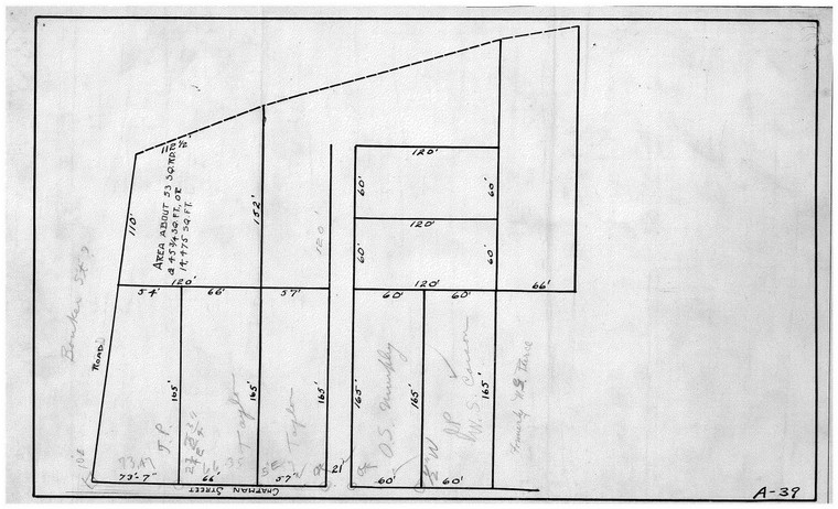 W.S. Carson    Lots E. side Chapman Greenfield A-039 - Map Reprint