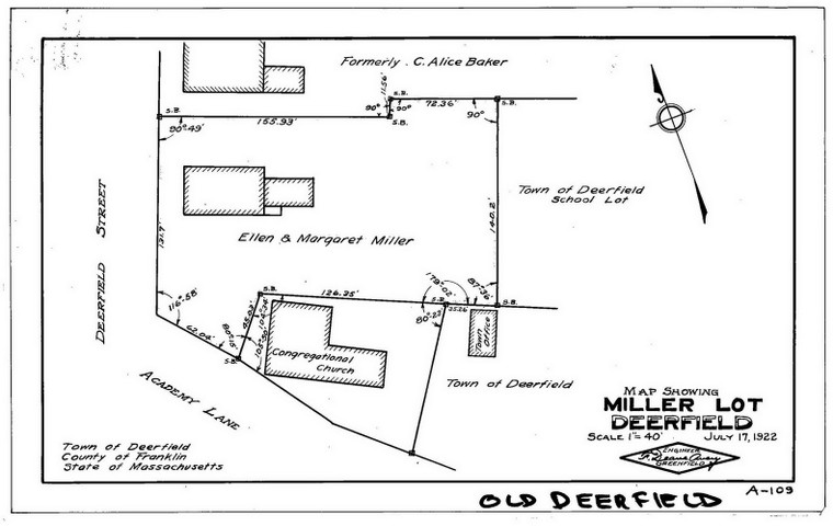 Margaret Miller    Lot at Deerfield Deerfield A-109 - Map Reprint