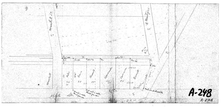 Turners Falls - Lots on High St    C+A Montague A-248 - Map Reprint