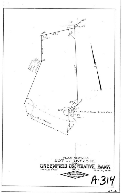 Greenfield Co-operative Bank - Lot at Riverside Gill A-314 - Map Reprint