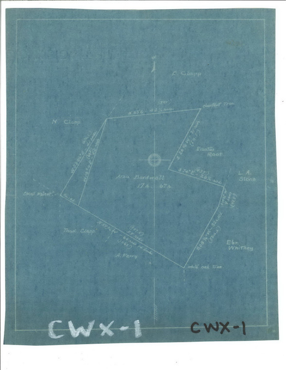 Azra Bardwell 17 ac 67r Montague CWX-001 - Map Reprint