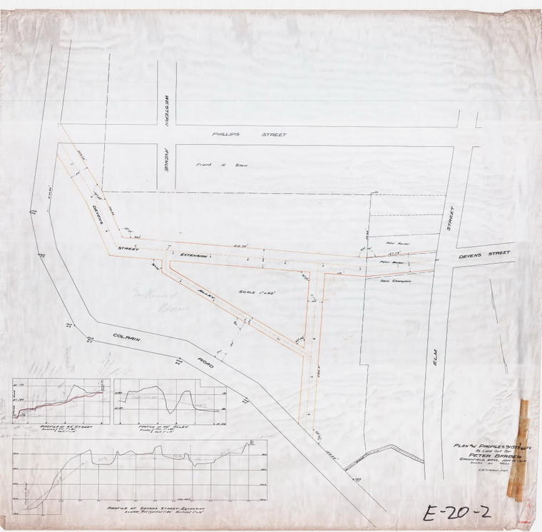 Peter Barber    Profiles    Sub. Div. Greenfield E-20-02 - Map Reprint