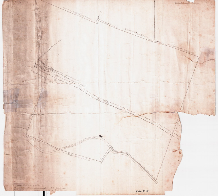 247 Acres on Bear River  N-15 ? - original manuscript Ashfield F-15-2 - Map Reprint