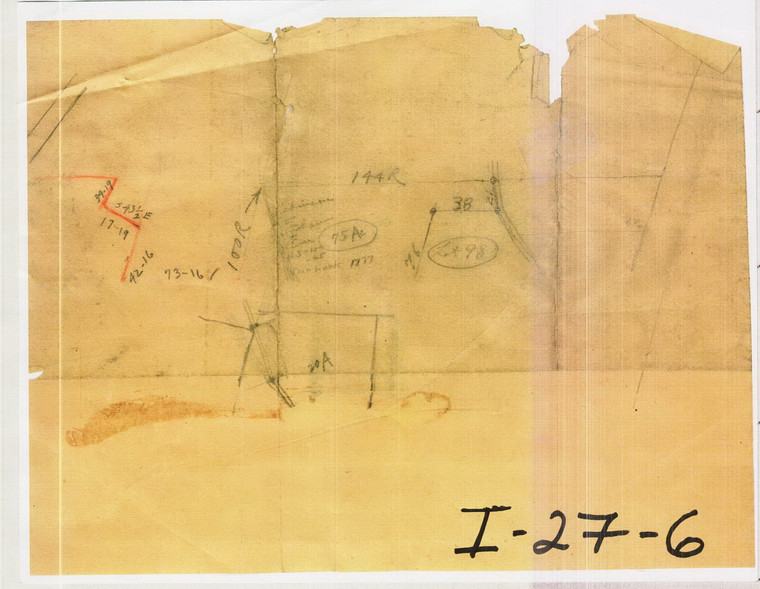 Study of a 75 ac lot ..not  much Conway I-27-6 - Map Reprint