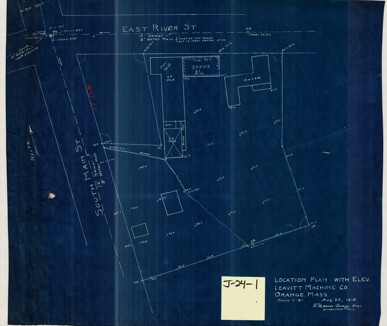 Location Plan Leavitt Mch. Co. (New Home) Orange J-24-01 - Map Reprint