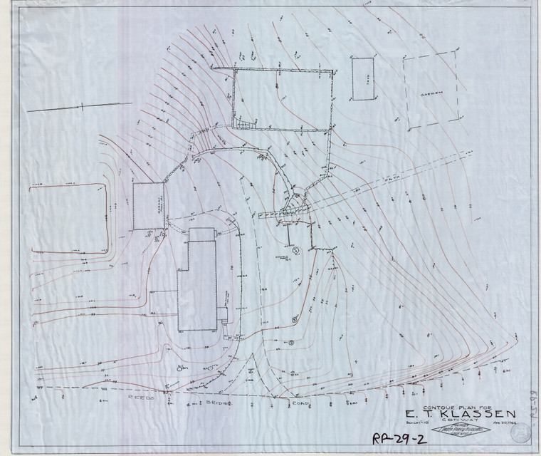 ET Klassen Contours at House  Conway RP-029-2 - Map Reprint