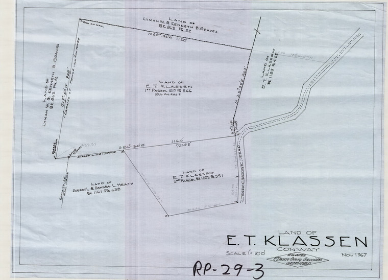 ET Klassen 2 Lots Conway RP-029-3 - Map Reprint