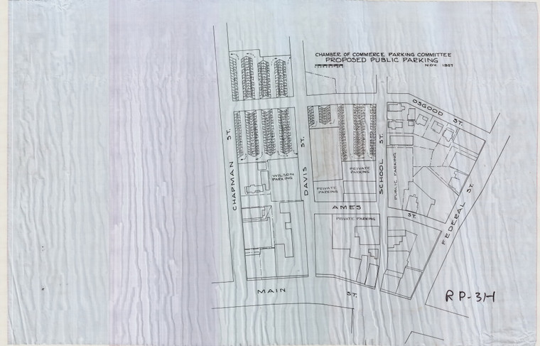 Proposed Public Parking lots Chapman Street Osgood Street Greenfield RP-031-1 - Map Reprint