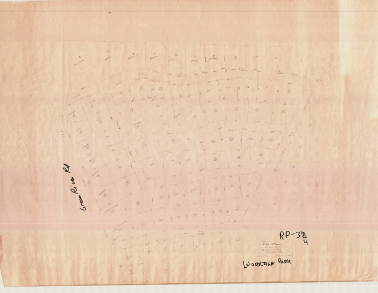 Woodlawn Park subdivision  Copy Greenfield RP-034 - Map Reprint