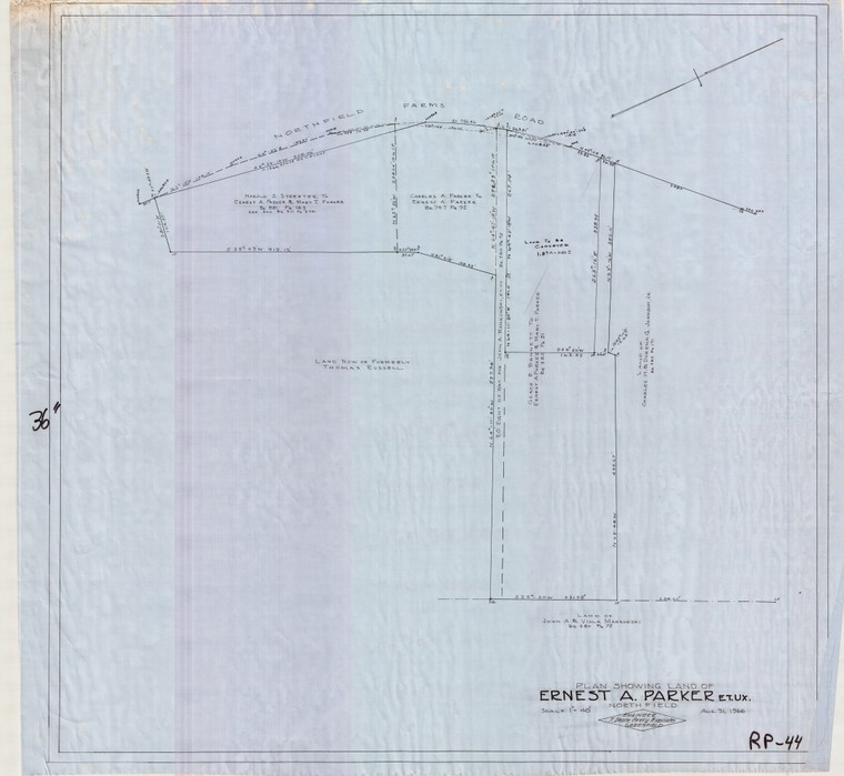 Ernets Parker PL Northfield RP-044 - Map Reprint