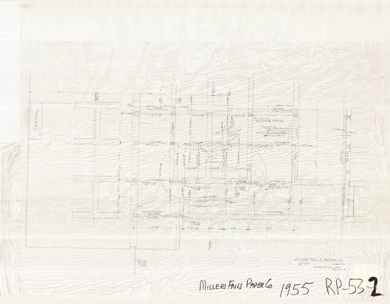 Millers Falls Paper Co. floor plan   RP-053-2 - Map Reprint