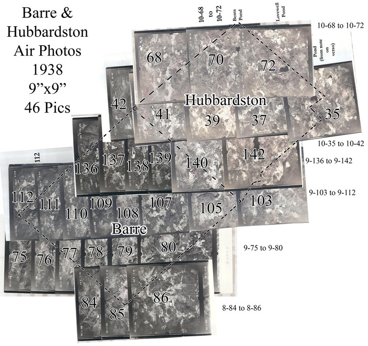 Barre - Hubbardston 1938 MA Air Photo Index