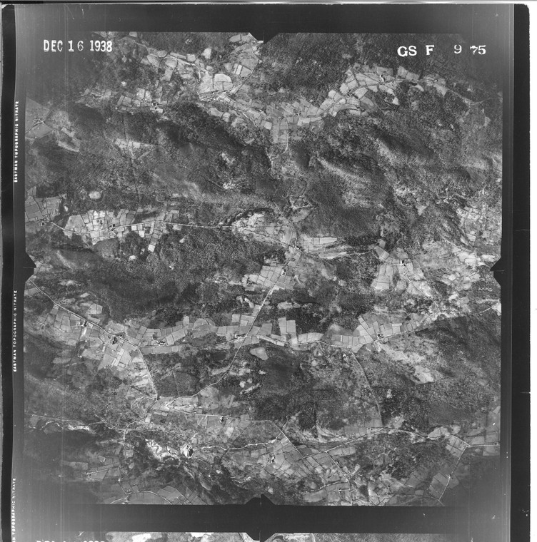 Barre - Hubbardston 1938 MA Air Photo GS F 9-75 (Barre) Old Map