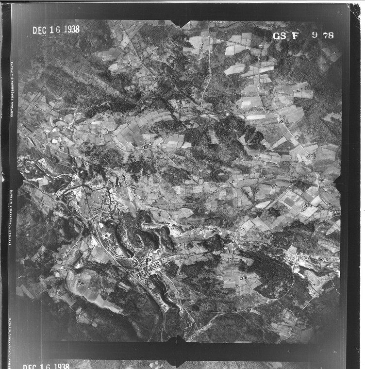 Barre - Hubbardston 1938 MA Air Photo GS F 9-78 (Barre) Old Map