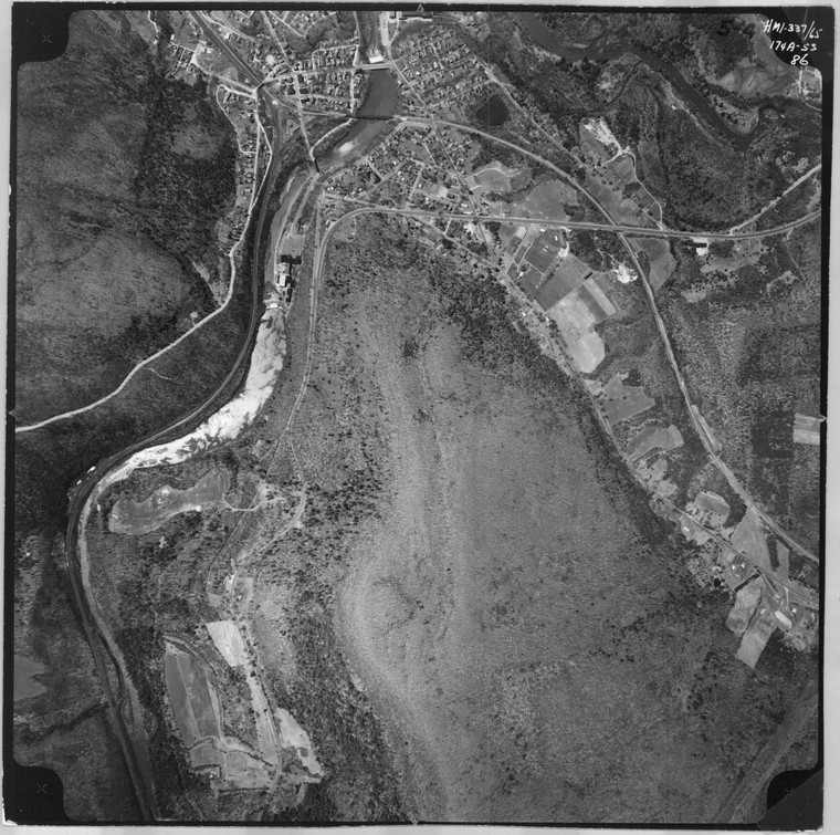 Montague 1965 MA Air Photo 337-65 86 (Montague, Erving) Old Map