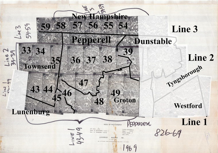 Pepperell MA 1969 Air Photo Index