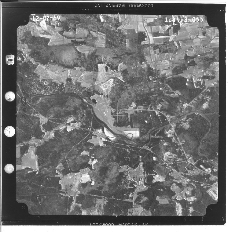 Pepperell MA 1969 Air Photo GEA 826-69 3-55 (Pepperell, Hollis NH) Old Map