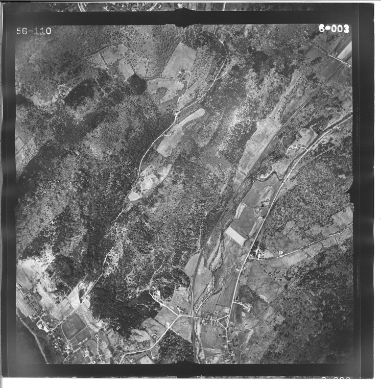 Chester - Rte 103 1956 VT Air Photo 6-003 (Chester) Old Map