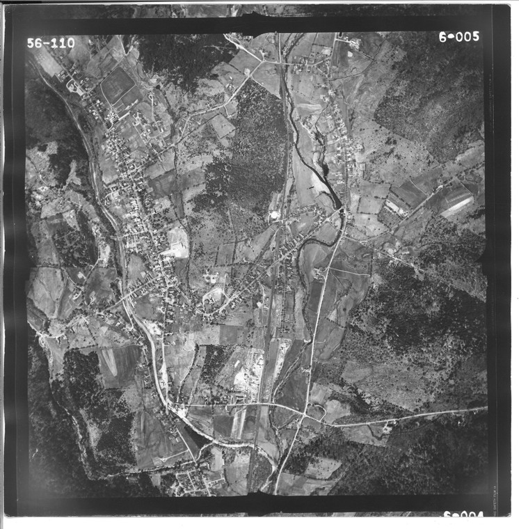 Chester - Rte 103 1956 VT Air Photo 6-005 (Chester) Old Map