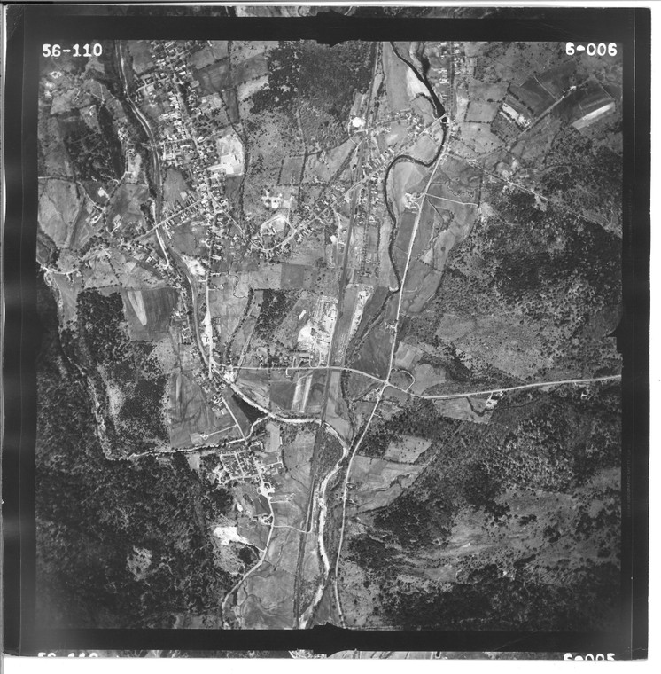 Chester - Rte 103 1956 VT Air Photo 6-006 (Chester) Old Map