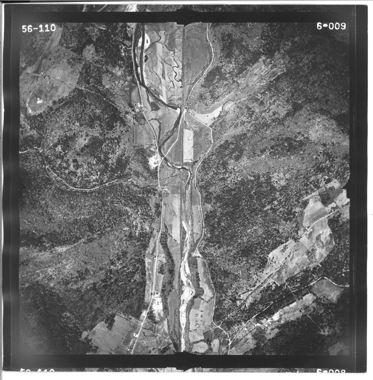 Chester - Rte 103 1956 VT Air Photo 6-009 (Chester, Grafton. Springfield, Rockingham) Old Map