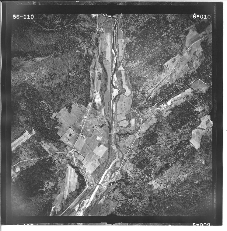 Chester - Rte 103 1956 VT Air Photo 6-010 (Chester, Grafton. Springfield, Rockingham) Old Map